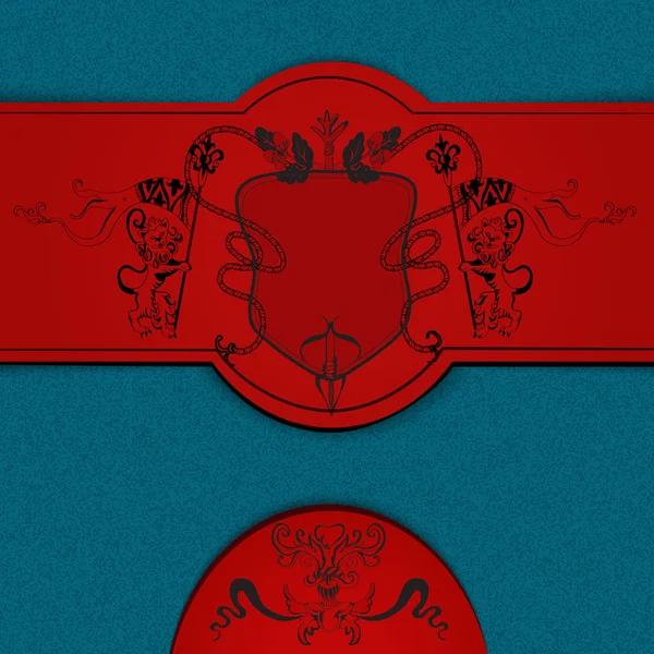 พื้นหลังสี Heraldic — ภาพเวกเตอร์สต็อก