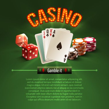 Pocker casino background clipart