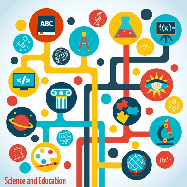 Science tree infographics — Stock Vector