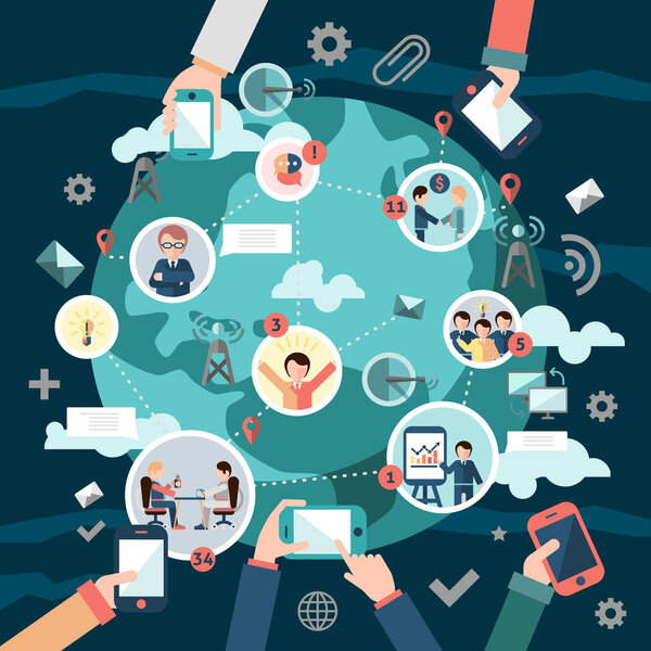 Social network concept