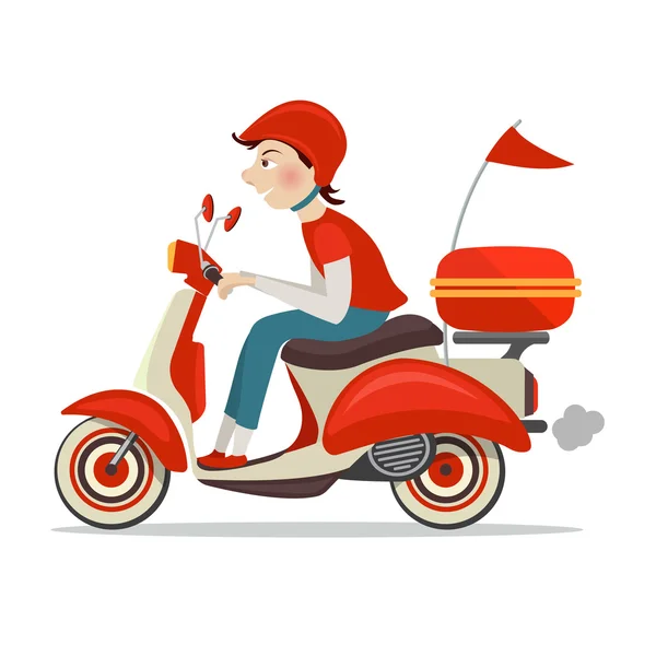 Scooter delivery icon — Stock Vector