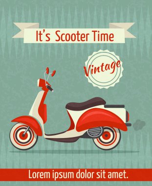 Scooter retro poster