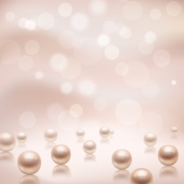 Luxury pearls background clipart