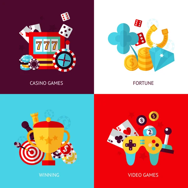 Jogo conjunto de design — Vetor de Stock