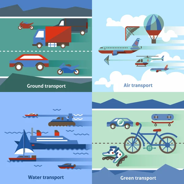 Transport set plat — Vector de stoc