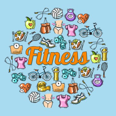 Fitness kroki çizim