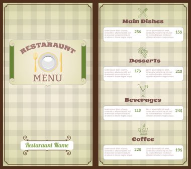 Restoran Menü şablonun