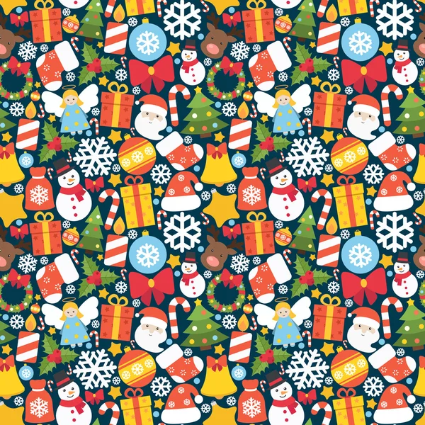 Christmas seamless pattern — Stock Vector