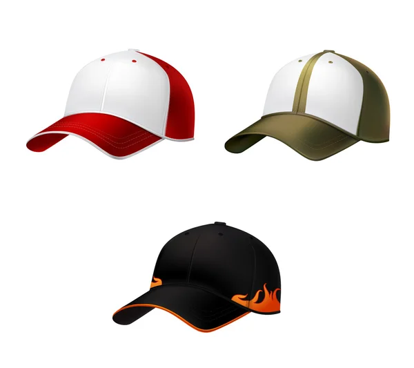 Realistic baseball cap — Stock Vector