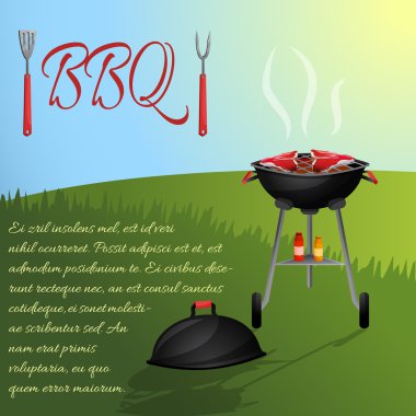 Barbekü menüsü poster