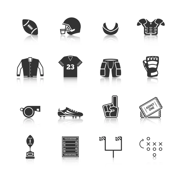 Set de iconos de rugby — Archivo Imágenes Vectoriales