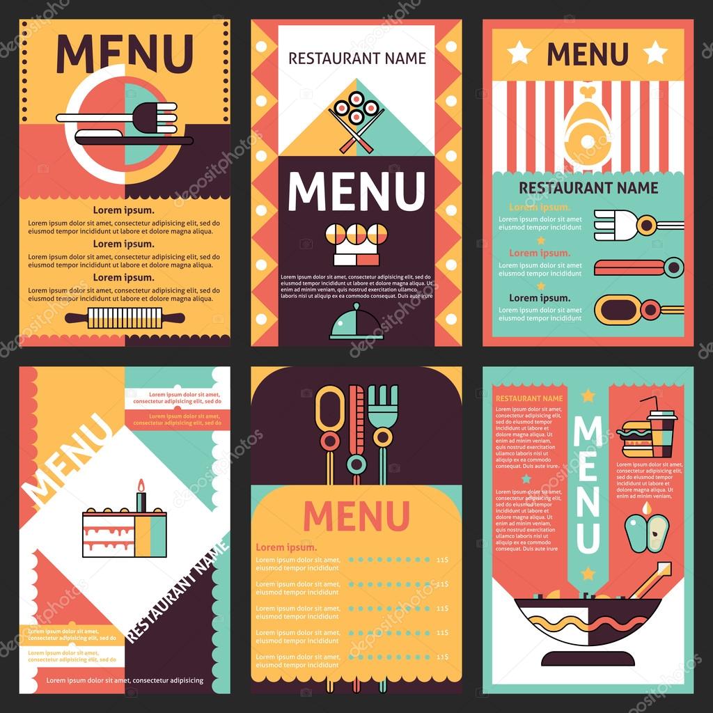 Restaurant menu designs