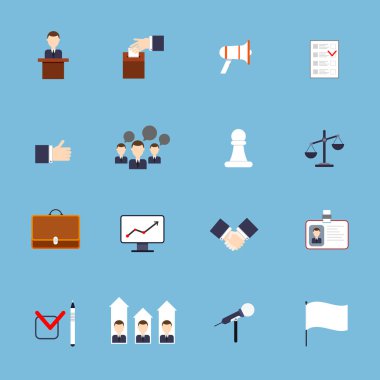 Seçimleri simgeleri düz ayarlamak