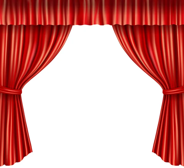 Cortinas de teatro aisladas — Vector de stock