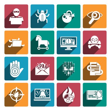 Hacker Icons beyaz set