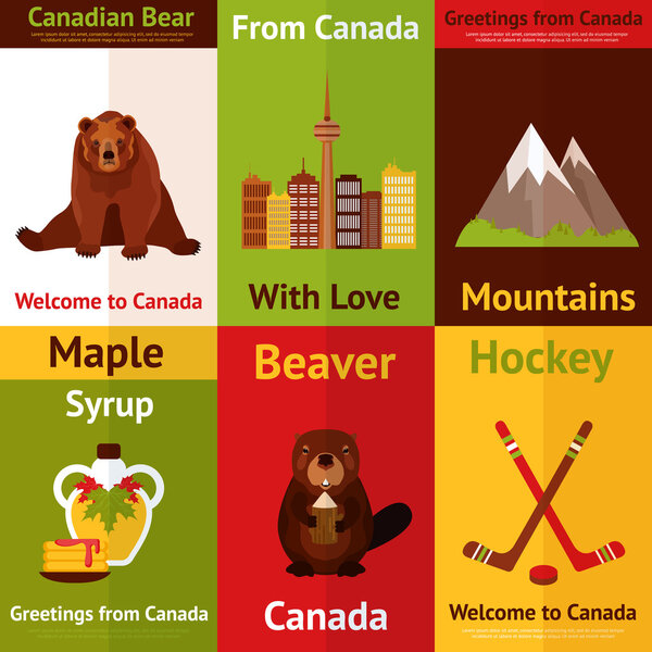 Canada mini poster set