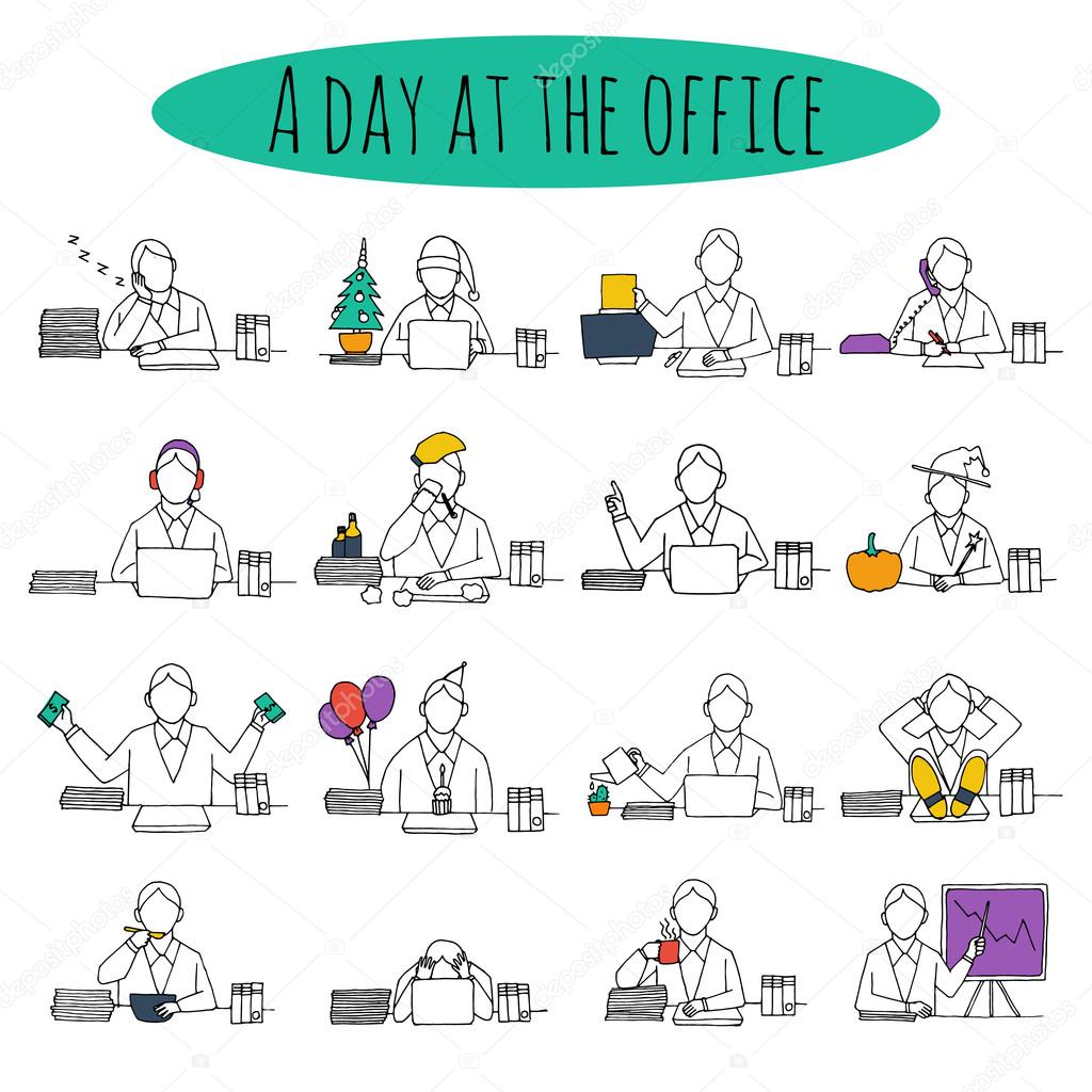 People at office desk