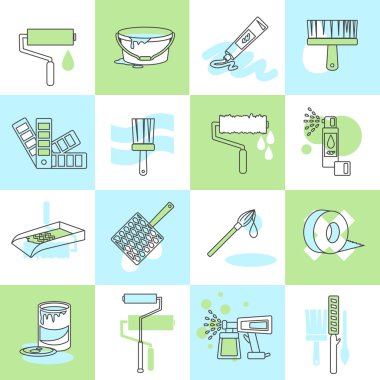 Resim simgeleri düz çizgi