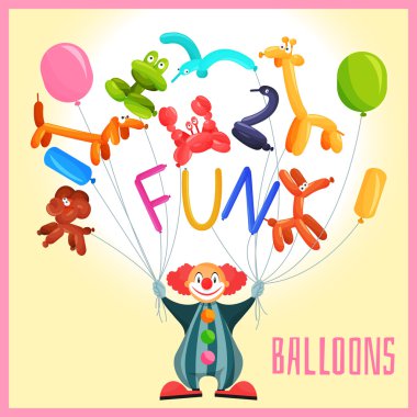 Palyaço balon ile