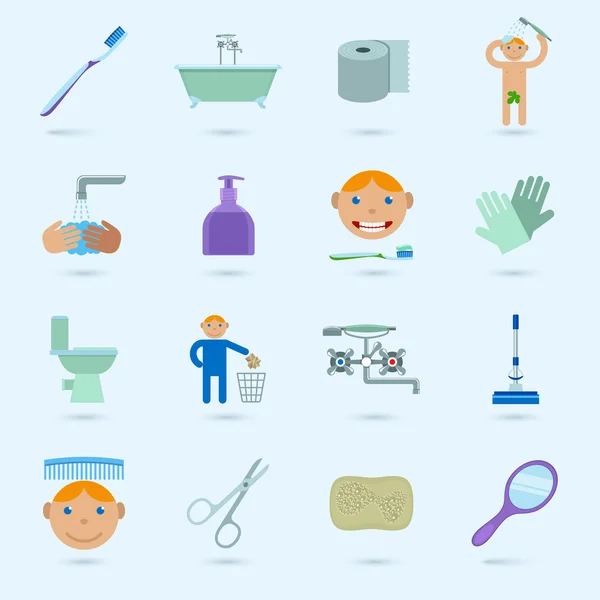 Hygiene Icons Set — Stock Vector