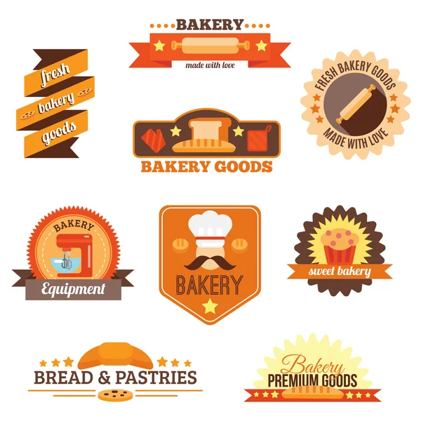 Bakery label set — Stock Vector