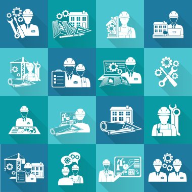 Mühendis simgesi Beyaz