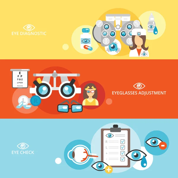 Oculist banner set — Stockvector