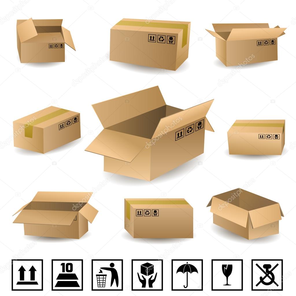 Shipping Boxes Set