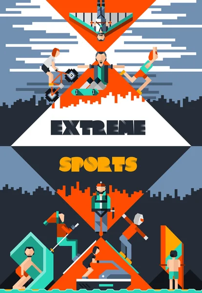 Extremsportplakat — Stockvektor