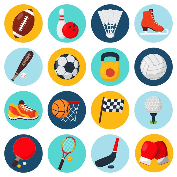 Conjunto de iconos deportivos — Vector de stock