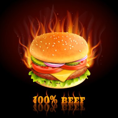 Sığır eti Hamburger arka plan