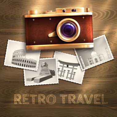 Retro kamera arka plan