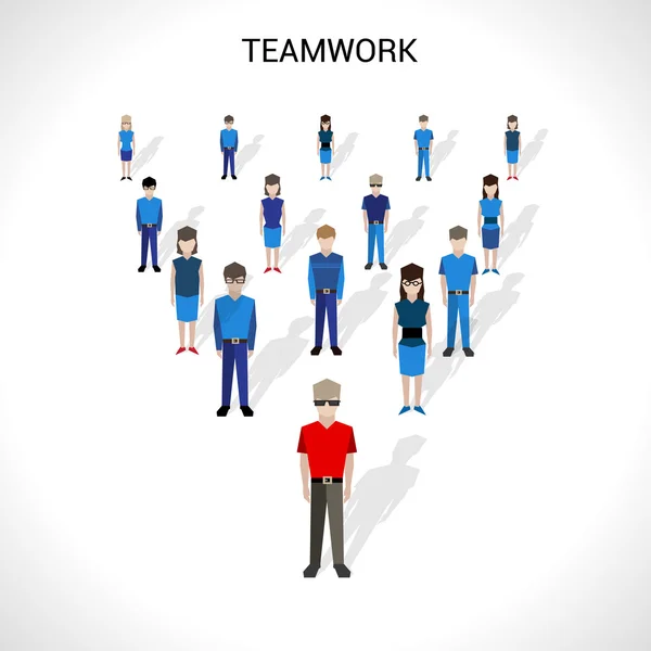 Illustration du concept de travail d'équipe — Image vectorielle