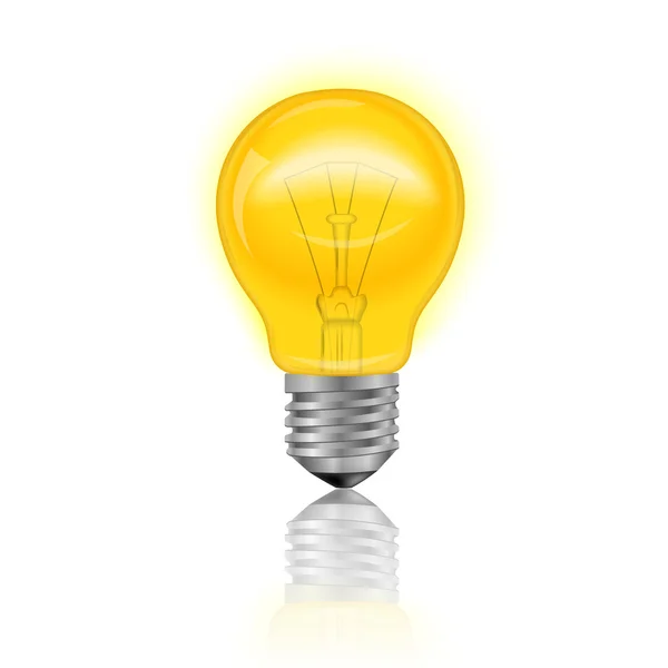 Light Bulb Realistic — Stock Vector