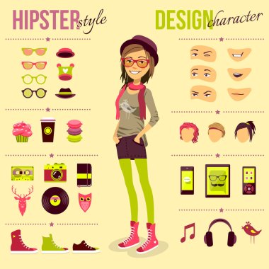 Hipster Girl Set