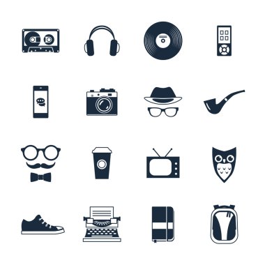 Hipster Icons set