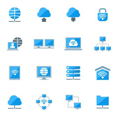 Ağ Icons set