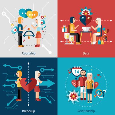 Tanışma Icon set