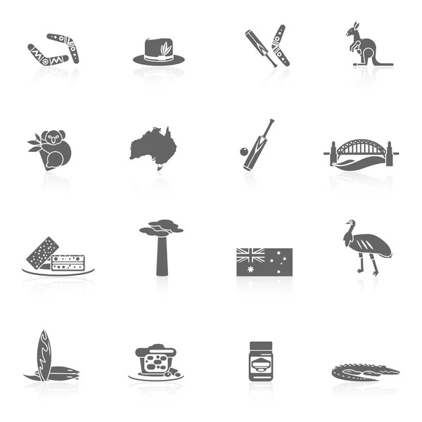 Australia icons set — Stock Vector