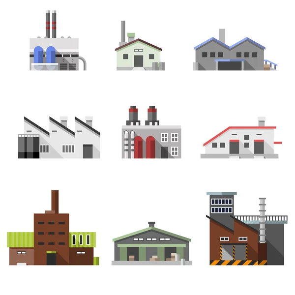 Промышленные здания — стоковый вектор