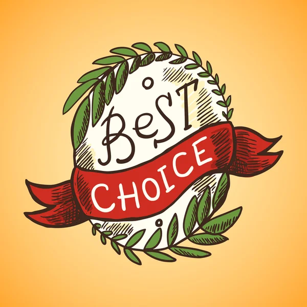 Best Choice Label — Stock Vector