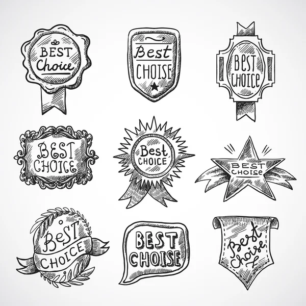 Best Choice Badge — Stock Vector