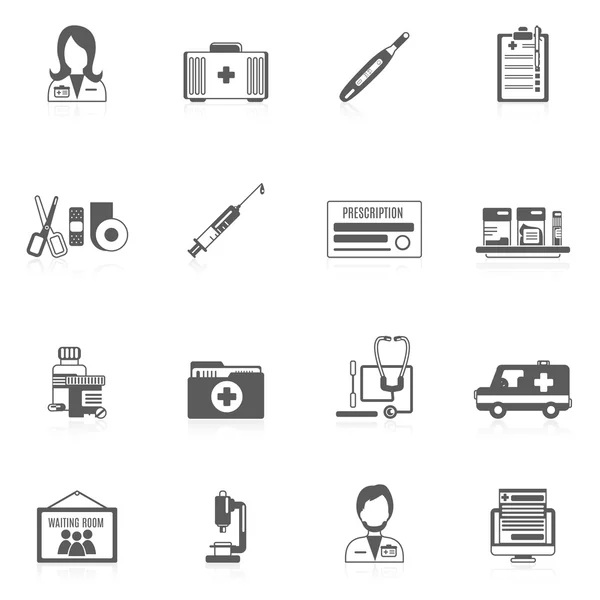 Doktor Icon set — Stok Vektör