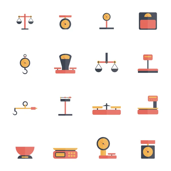 Scales Weight Icon Flat — Stock Vector