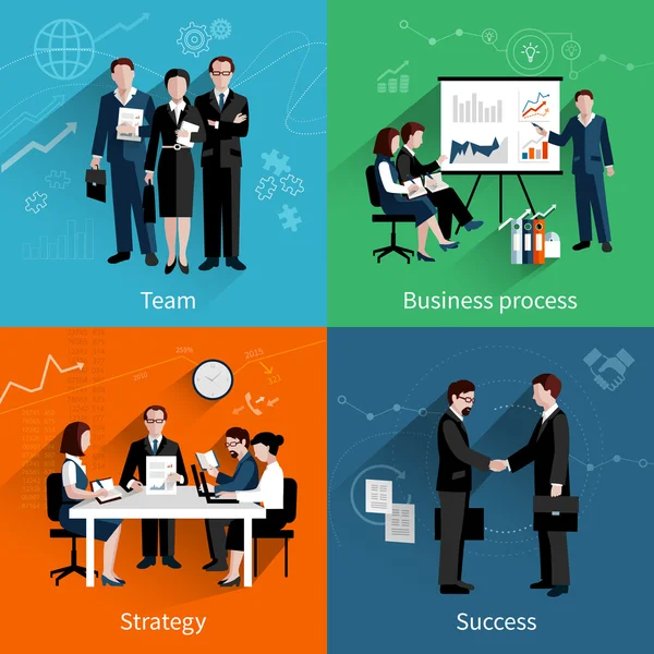 Teamwork-Design-Konzept Stockillustration