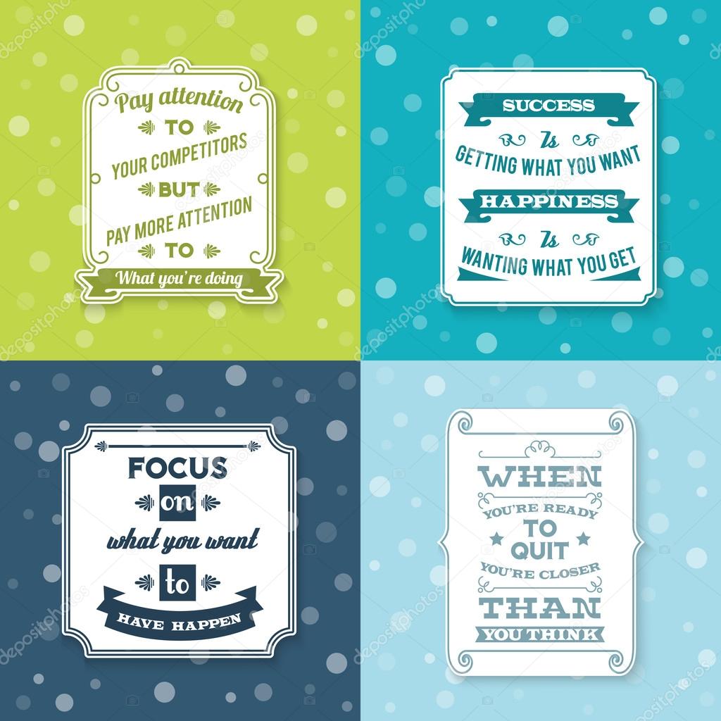 Success labels set