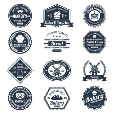 Fırın etiketleri siyah