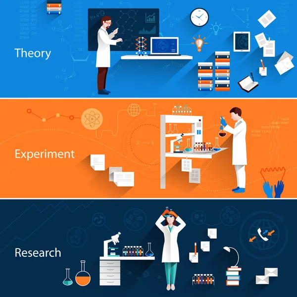 Horizontální nápisy Science — Stockový vektor