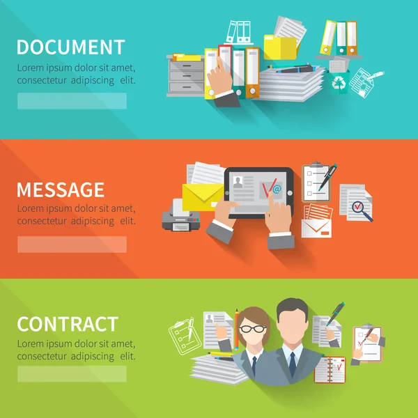 Banner de documento conjunto — Vector de stock