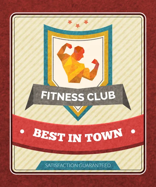 Fitness Club plakat — Wektor stockowy